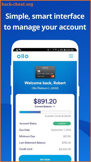 Ollo Credit Card screenshot