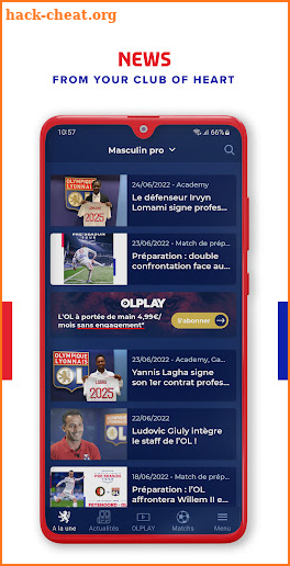 OLPLAY - Olympique Lyonnais screenshot