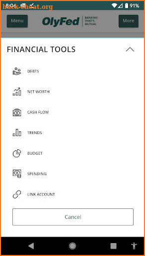 OlyFed Digital Banking screenshot