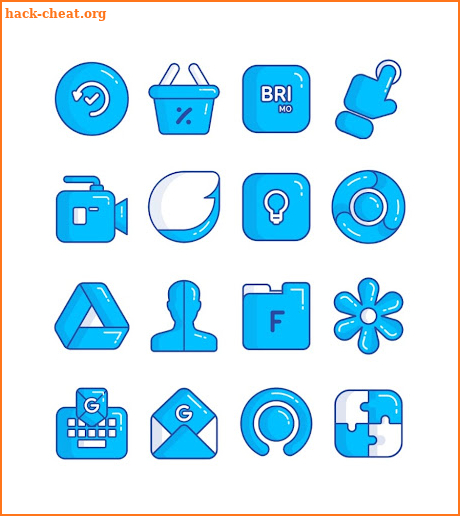 Olympia Blue - icon pack screenshot