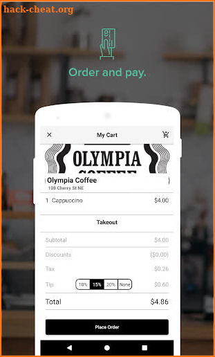 Olympia Coffee screenshot