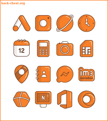 Olympia Orange - icon pack screenshot