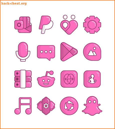 Olympia Pink - icon pack screenshot