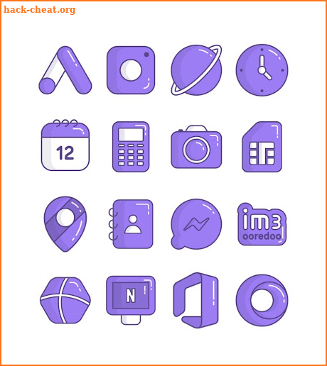 Olympia Purple - icon pack screenshot