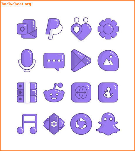 Olympia Purple - icon pack screenshot