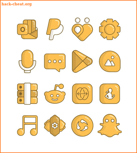 Olympia Yellow - icon pack screenshot