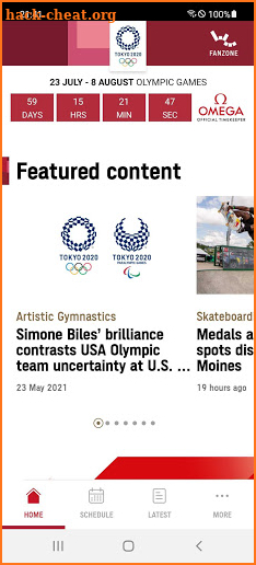 Olympics screenshot