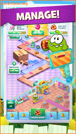 Om Nom Candy Factory screenshot