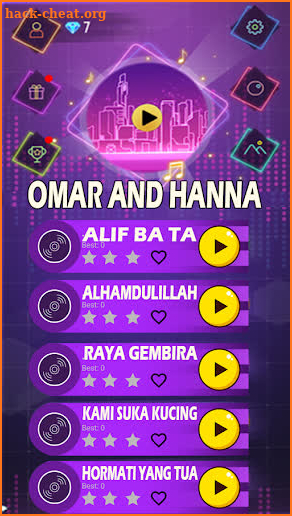 Omar and Hanna Piano Tiles screenshot