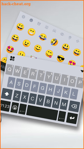 Ombre Grey Keyboard Background screenshot
