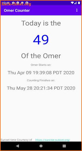 Omer Counter. screenshot