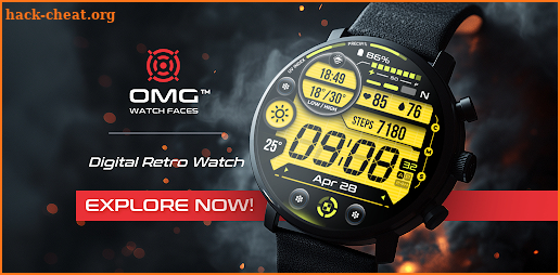 OMG 26 Digital Retro Watch screenshot