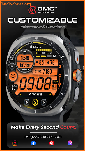 OMG 26 Digital Retro Watch screenshot