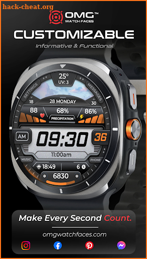 OMG 279 Weather Fitness Watch screenshot
