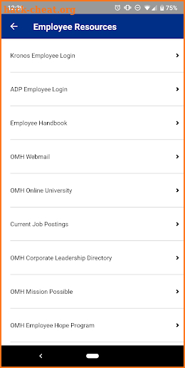 OMH Employee Connect screenshot