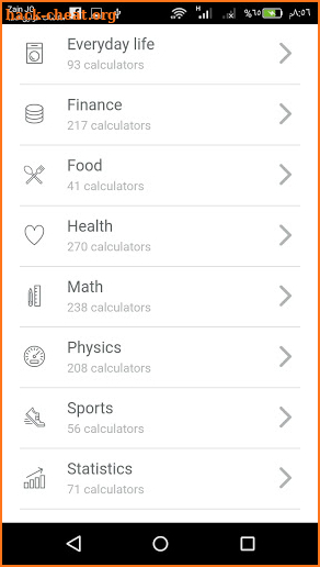 Omni calculator screenshot