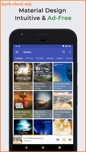Omnia Music Player - MP3 Player, APE Player (Beta) screenshot