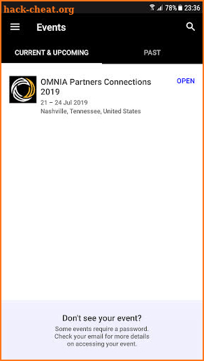 OMNIA Partners Events screenshot
