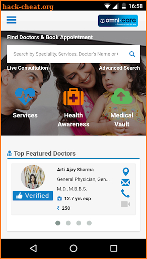 Omni.Care - Consult a Doctor, Diagnostics, Meds screenshot