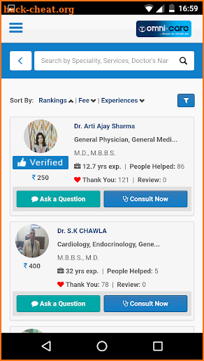 Omni.Care - Consult a Doctor, Diagnostics, Meds screenshot