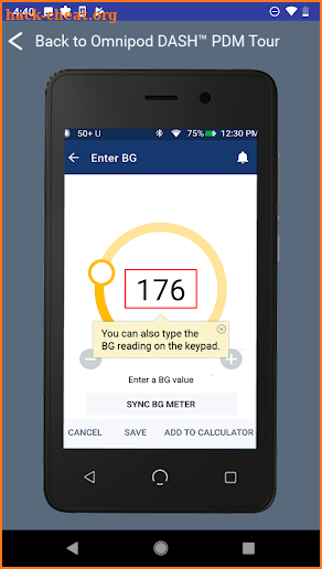 Omnipod DEMO™ App screenshot