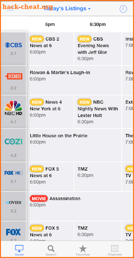 On TV Tonight - American TV Listings Guide screenshot