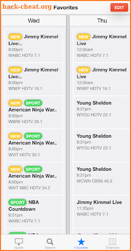 On TV Tonight - American TV Listings Guide screenshot