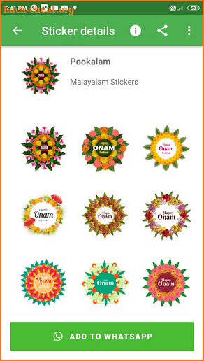 Onam Stickers 2020 screenshot