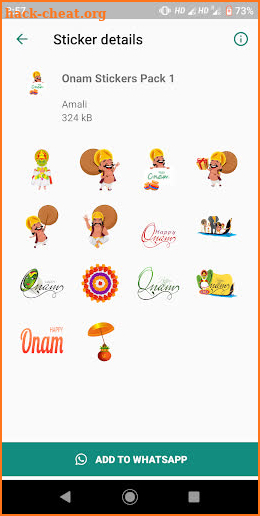 Onam Stickers for Whatsapp screenshot