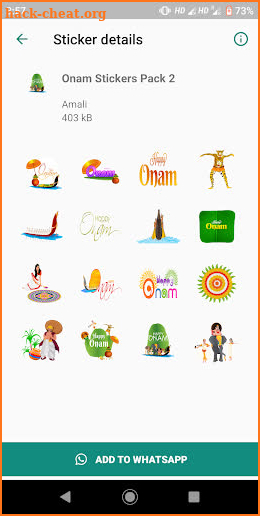 Onam Stickers for Whatsapp screenshot
