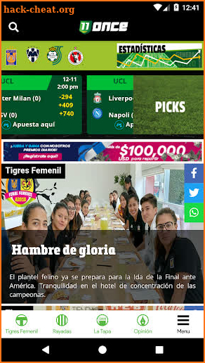 Once Diario screenshot