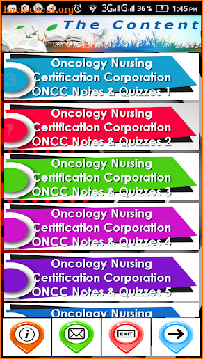 Oncology Nursing ONCC Free App  Exam Review screenshot