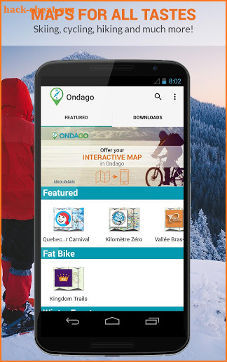 Ondago: Offline maps catalog screenshot