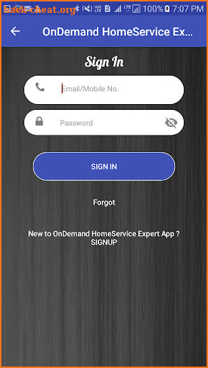 OnDemand HomeService Expert App screenshot