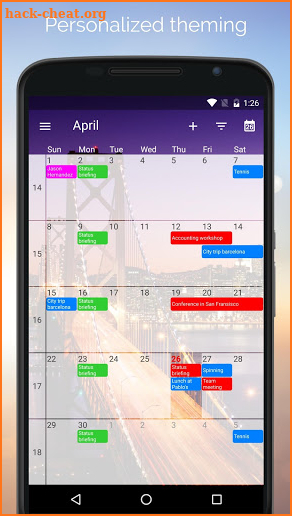 One Calendar screenshot
