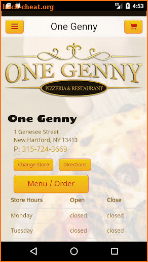 One Genny Pizzeria & Restaurant screenshot
