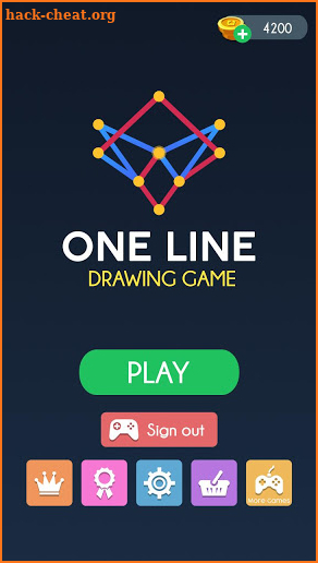 One Line Drawing Game screenshot