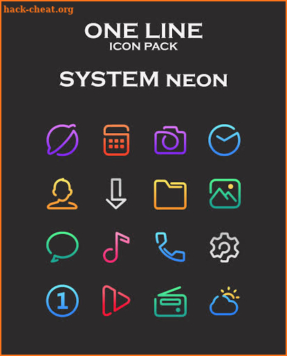 One Line Icon Pack screenshot
