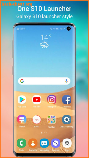 One S10 Launcher - Galaxy S10 Launcher UI theme screenshot