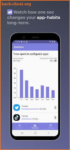 one sec—delay distracting apps screenshot