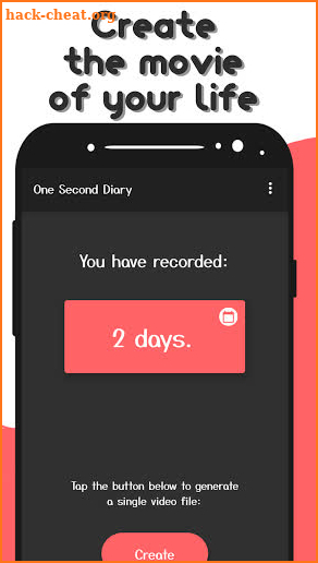 One Second Diary screenshot