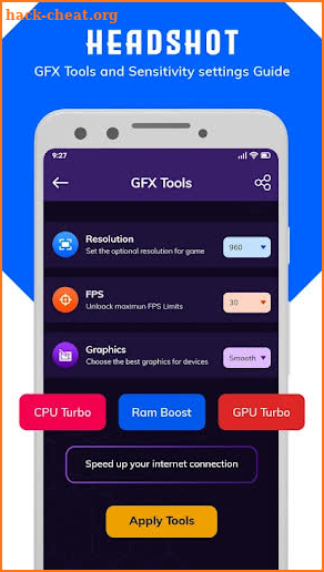 One Tap Headshot Free : GFX & Headshot tool guide screenshot