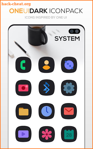 ONE UI DARK Icon Pack : S10 screenshot