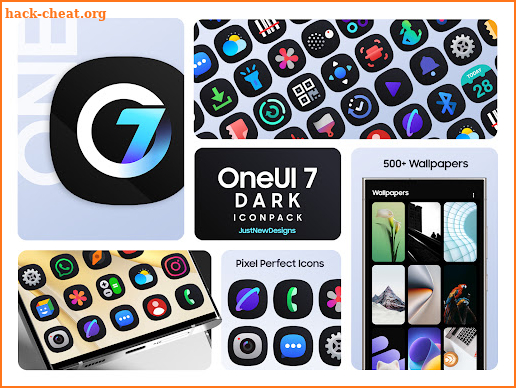 One UI Dark IconPack screenshot