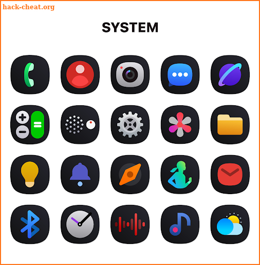 One UI Dark IconPack screenshot