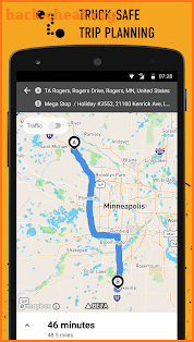 ONE20 MAPS - Truck-Safe Nav, Truck Stops, Weather screenshot