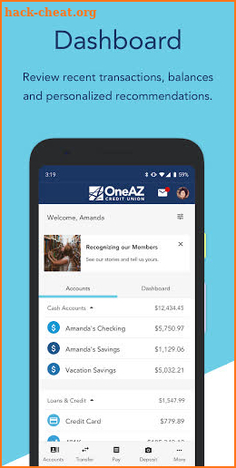 OneAZ Mobile Banking screenshot