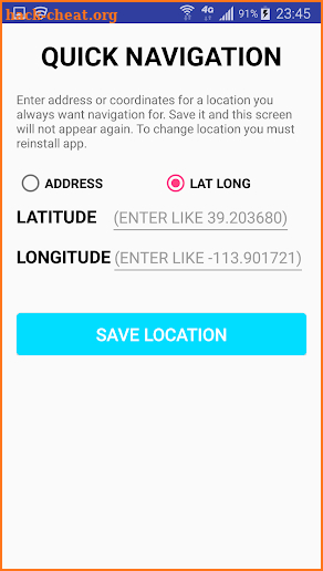OneClick Navigation screenshot