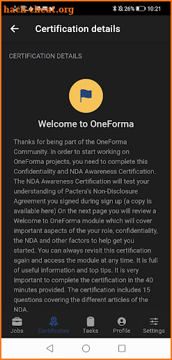 OneForma screenshot