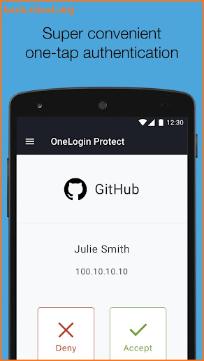 OneLogin Protect screenshot